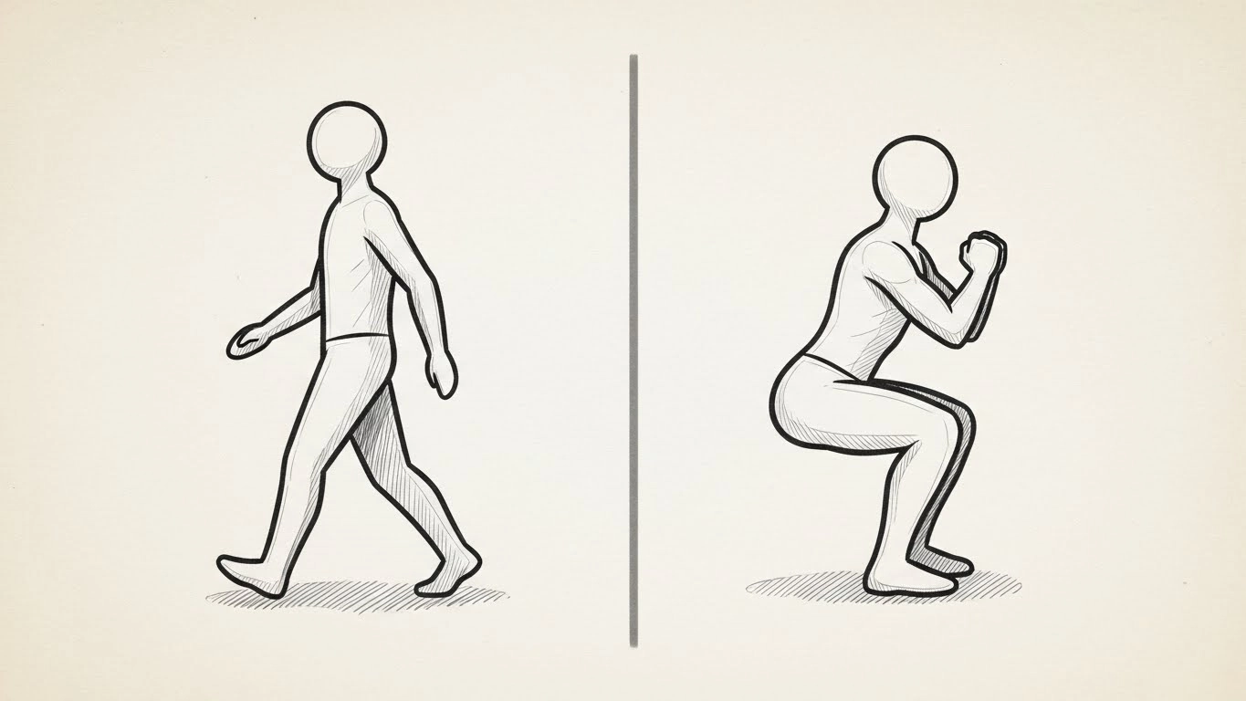 매일 만보 걷는데 다리가 가늘어진다면