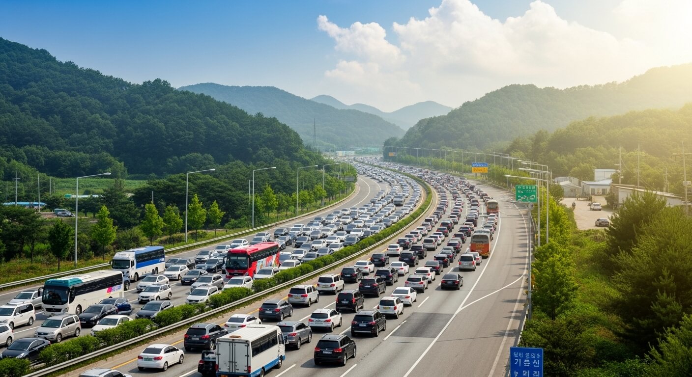 여름 휴가 고속도로 정체