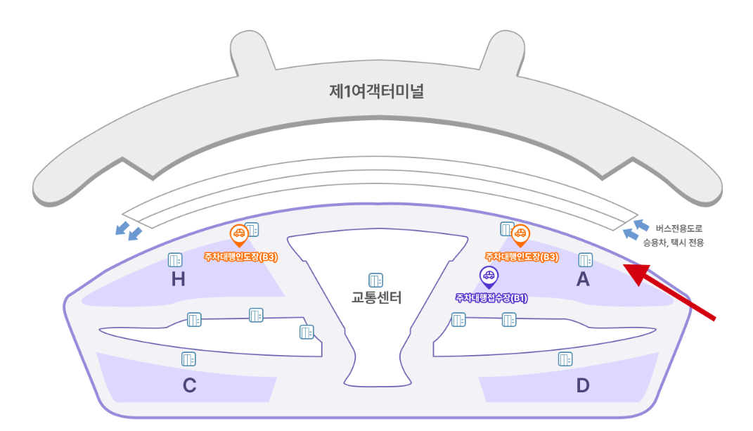 인천공항 제1여객터미널 주차대행 예약 맥서브 주차대행