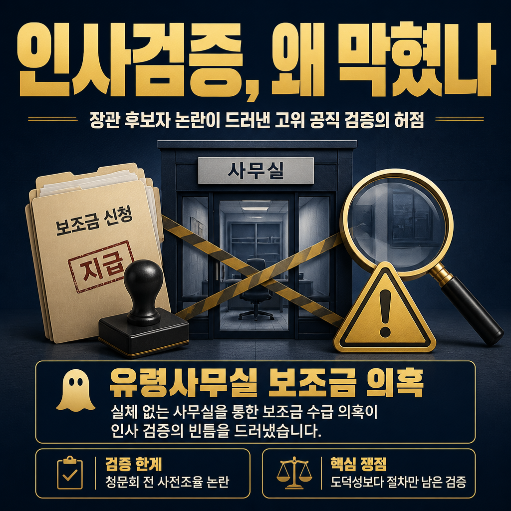 인사검증, 왜 막혔나