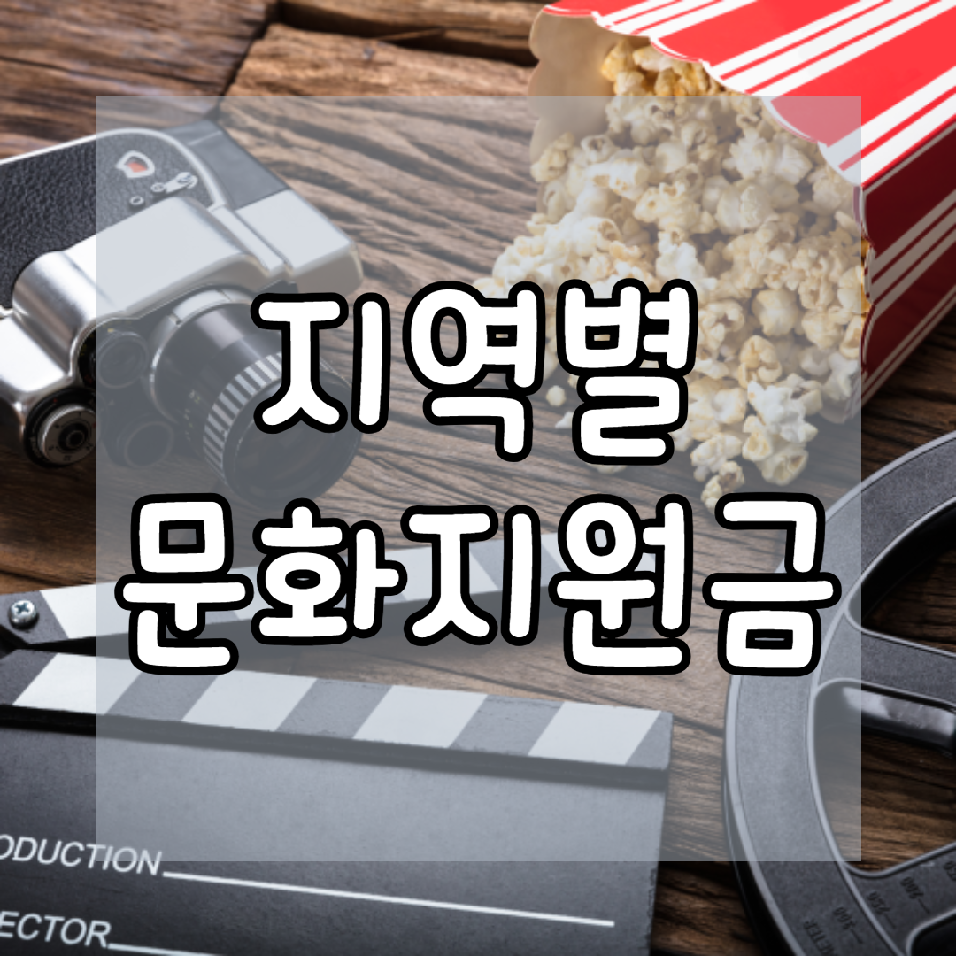 지역별 정부 문화지원금