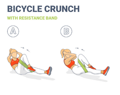 자전거 크런치 (Bicycle Crunches)