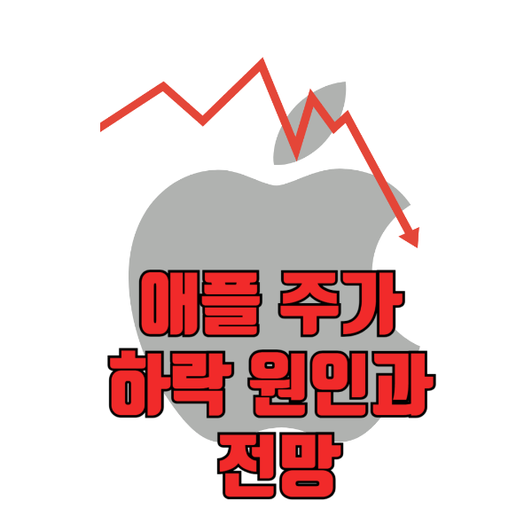애플주가 하락 이미지