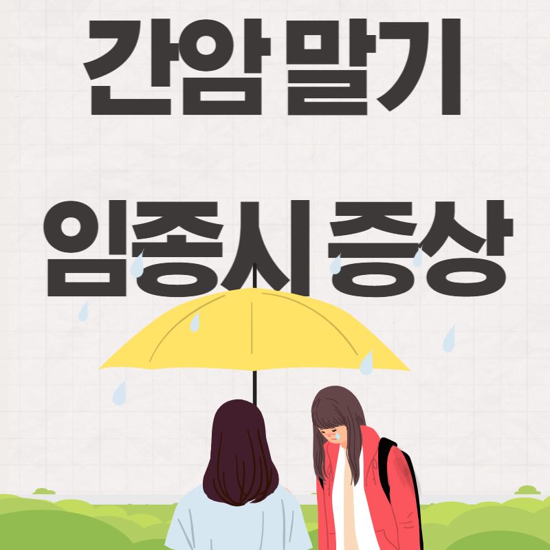 간암 말기 임종시 증상