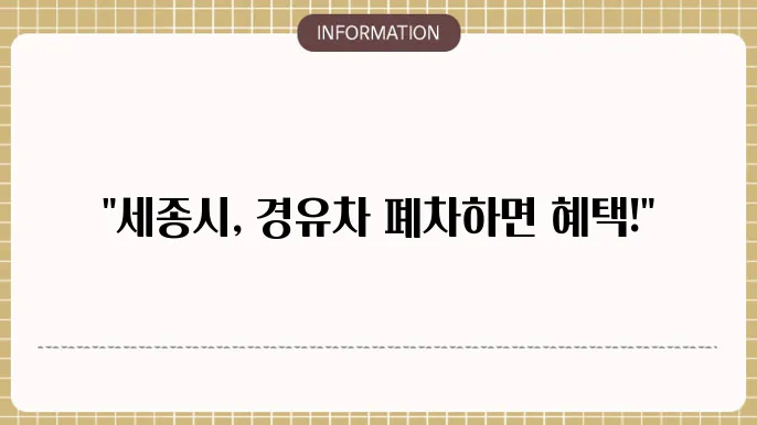 세종시 노후 경유세죄 폐＿