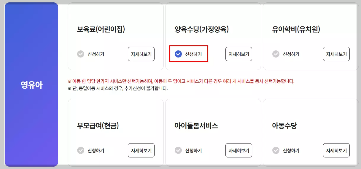양육수당