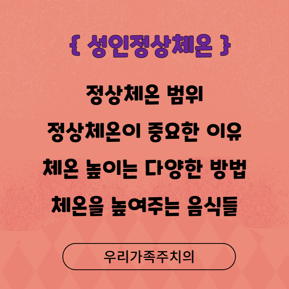 성인정상체온