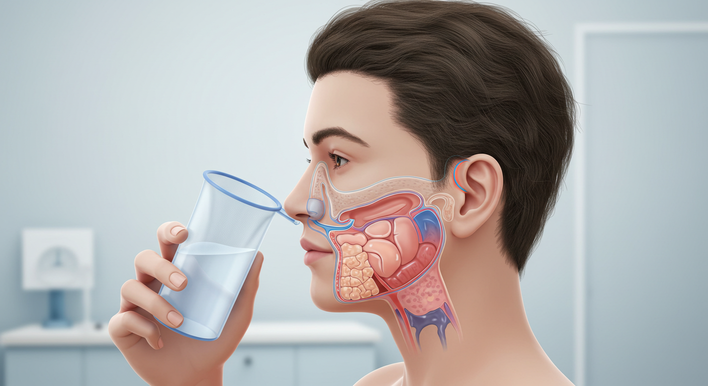 귀 먹먹함, 부비동염 수술