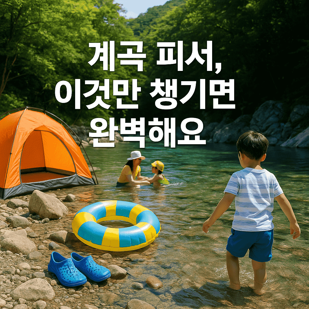계곡 피서 준비물 체크리스트 ❘ 물놀이부터 캠핑까지 필수템 정리