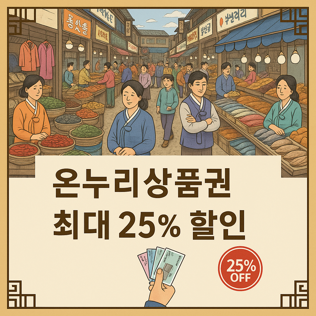 온누리상품권 최대 25% 할인