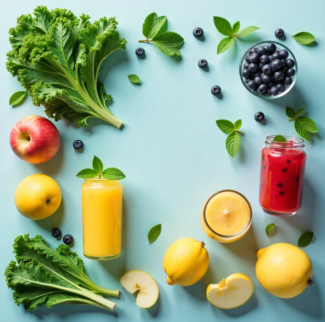 해독 , 면역 , 소화 증진 쥬스