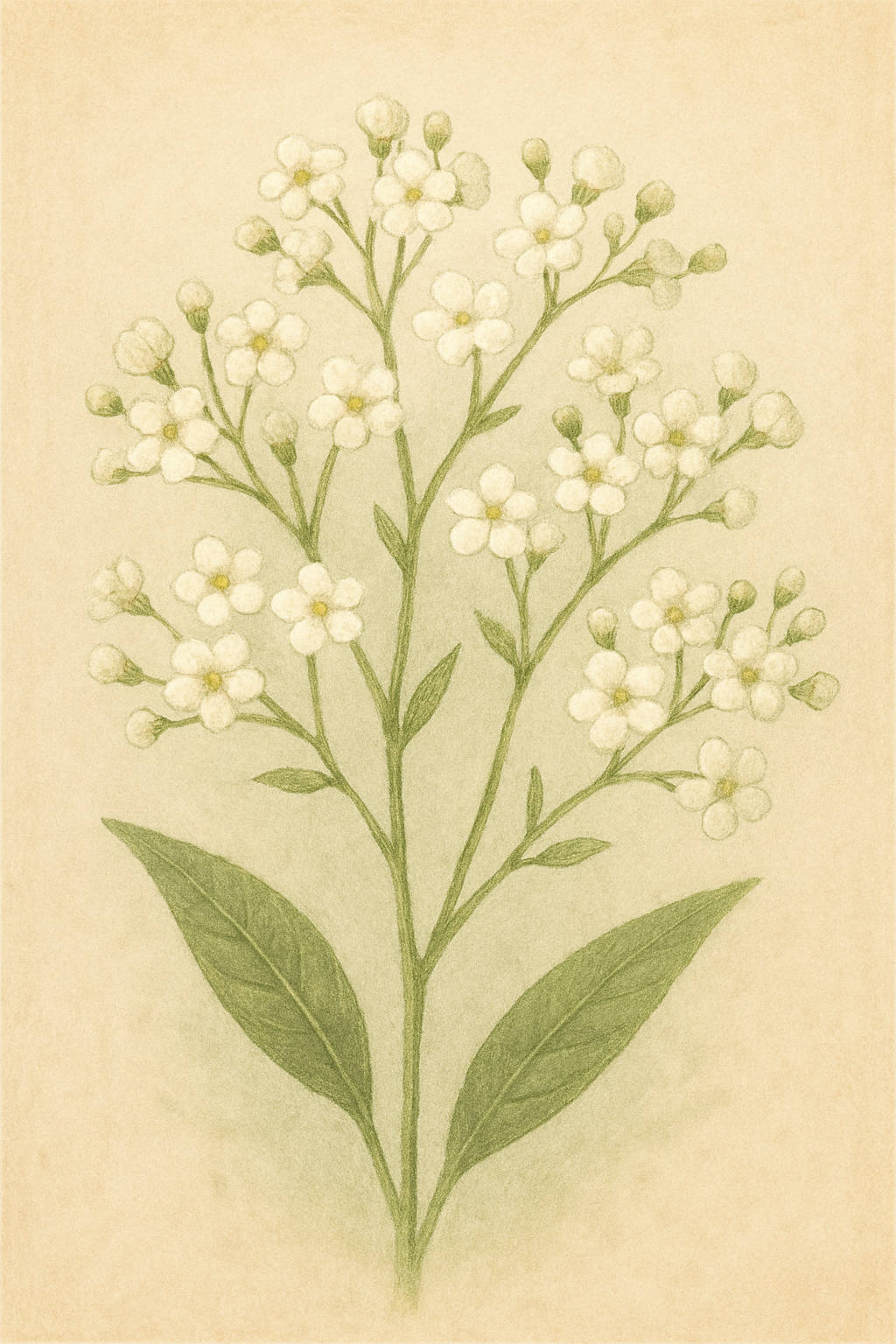 건강과 회복을 기원하는 꽃말 6가지를 소개하는 글 중에 소개된 안개꽃 그림