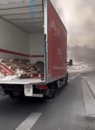 파리 가스폭발 사고 현장