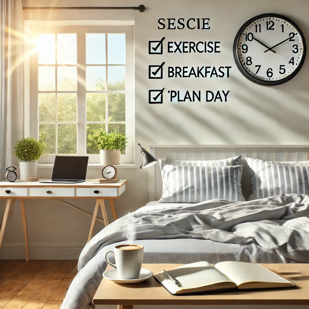 하루를 위해 건강한 아침 루틴을 구축하는 방법