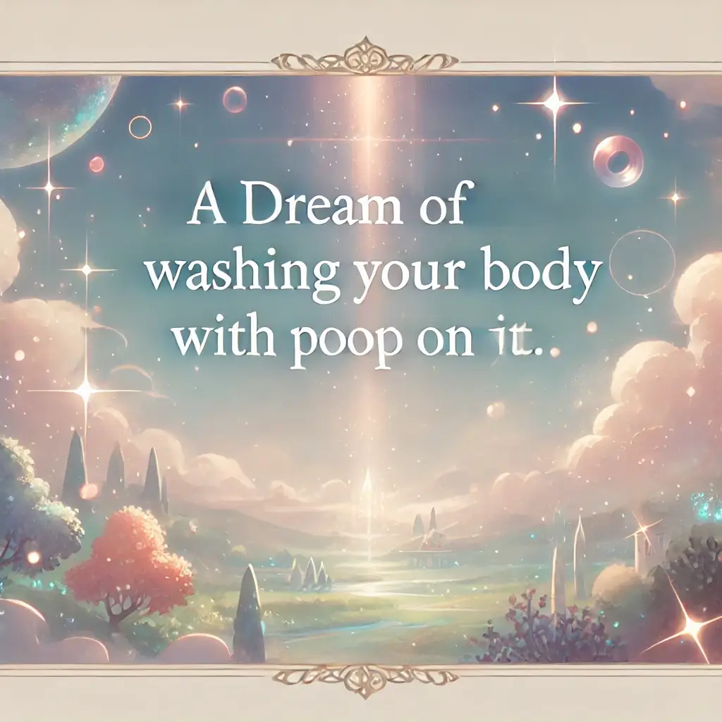 몸에 똥이 묻은 걸 씻는 꿈