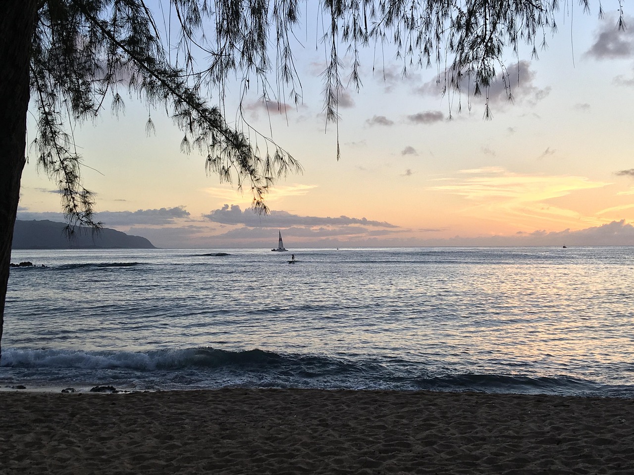 하와이 썬셋 사진