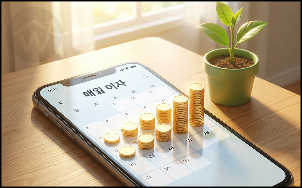 파킹통장과 CMA 통장의 매일 이자 지급 혜택 및 복리 효과