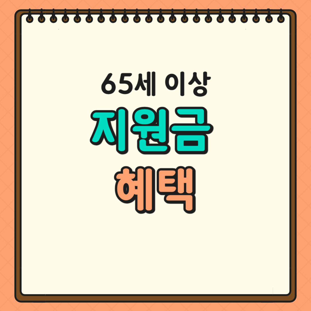 65세 이상 지원금, 혜택