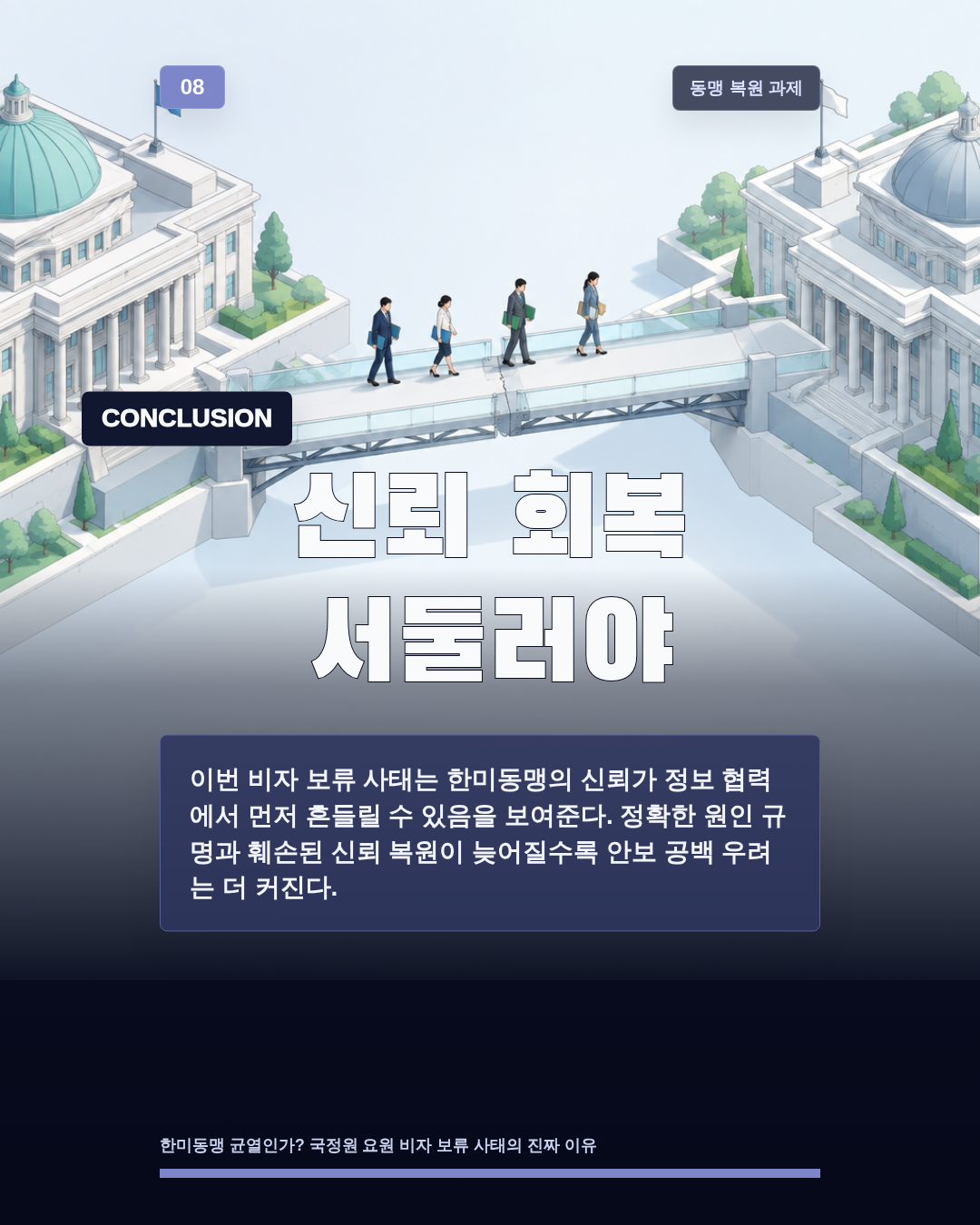 신뢰 회복 서둘러야