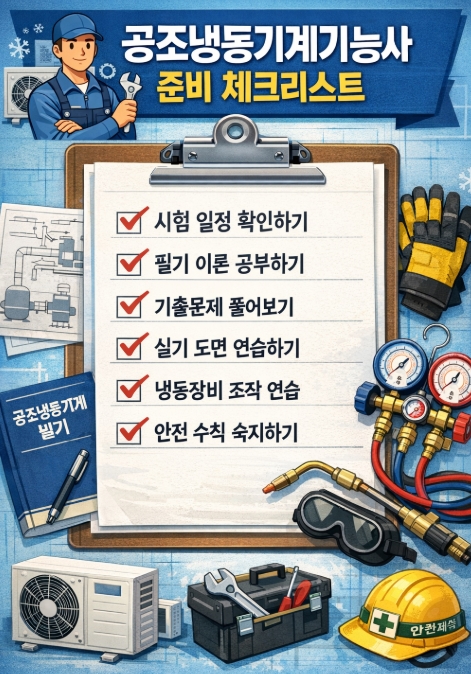 공조냉동기계기능사 총정리, 시험일정&middot;필기&middot;실기&middot;취업과 관리자 수요 전망까지