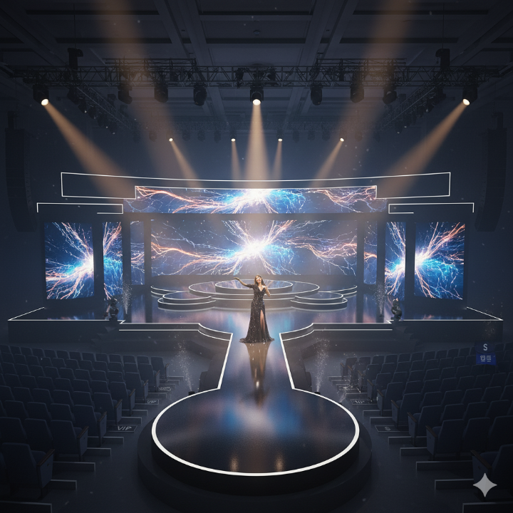 백지영 콘서트 무대 조감도