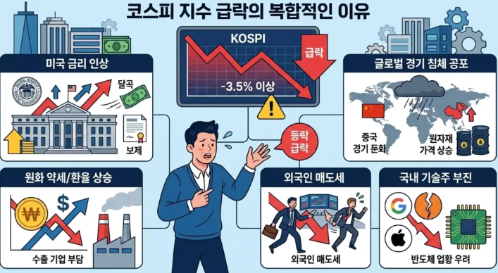 코스피 5% 급락의 구조적 원인 &ndash; 메타발 노이즈, 연기금 리밸런싱, 레버리지 ETF의 삼중 충격