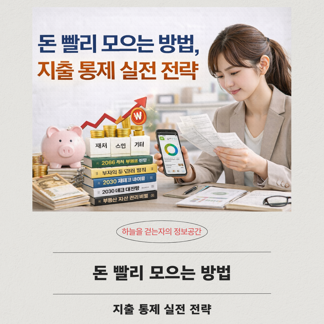 돈 빨리 모으는 방법, 지출 통제 실전 전략