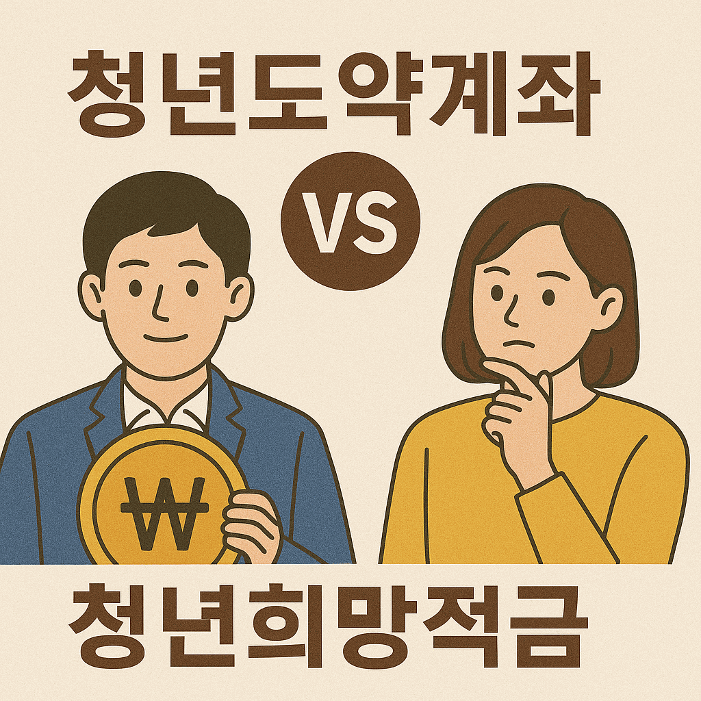 2025년 청년도약계좌 vs 청년희망적금 차이점 총정리: 자격, 혜택, 만기수령액까지 완벽 비교