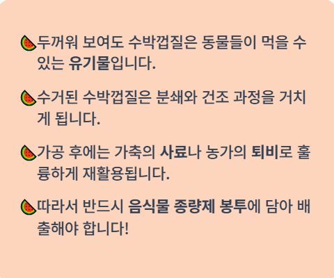 수박껍질 음식물 쓰레기