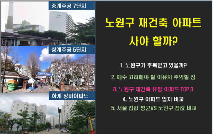 서울 집값 상승 중... 노원구 재건축 아파트, 사야 할까?