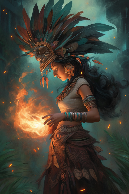 AI 그림 - 원령공주