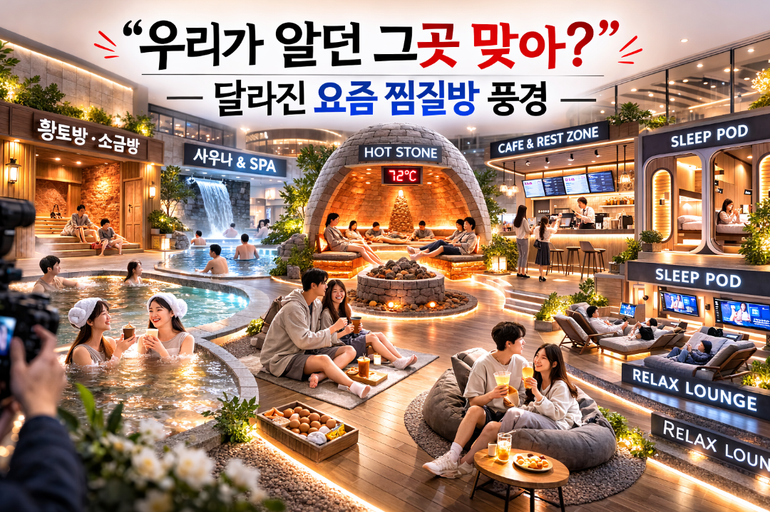 요즘 찜질방에서 삼겹살도 먹을 수 있다고? 완전 달라진 찜질방 풍경