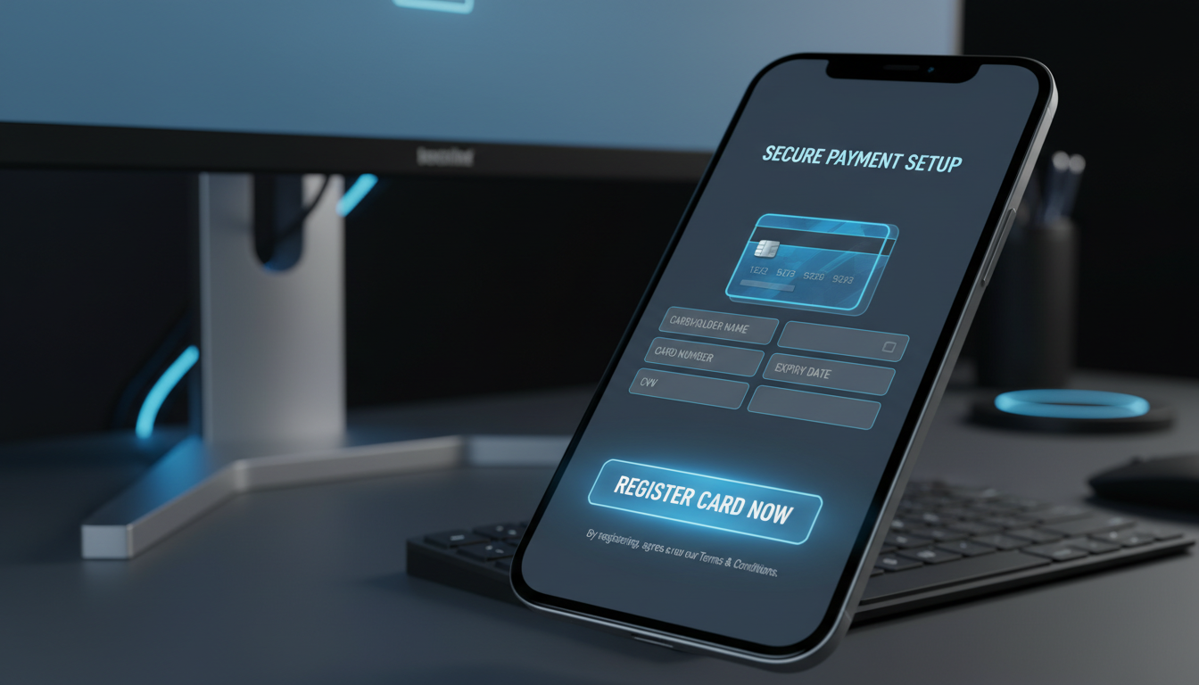 콘서트 티켓 결제 튕김 방지를 위한 스마트폰 간편결제 신용카드 등록 화면