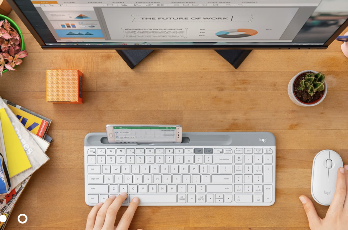 로지텍 K580 기능 - 모바일 공간, 이지스위치