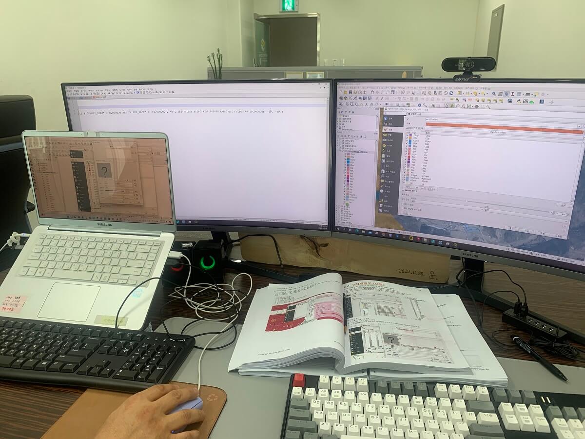 재해위험성 검토의견서 1:1 교육(QGIS 사용)