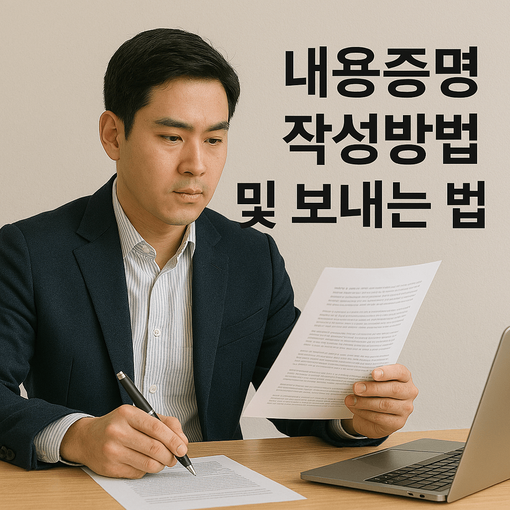 내용증명 작성방법 및 보내는 법｜우체국&middot;온라인 모두 설명