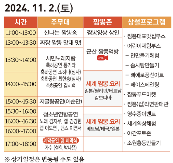 군산짬뽕페스티벌