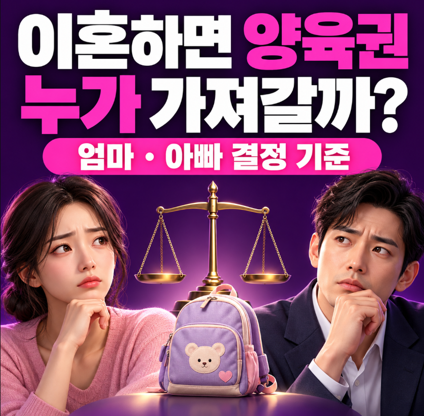 이혼하면 아이 양육권은 누가 가져갈까?｜엄마&middot;아빠 양육권 결정 기준 총정리