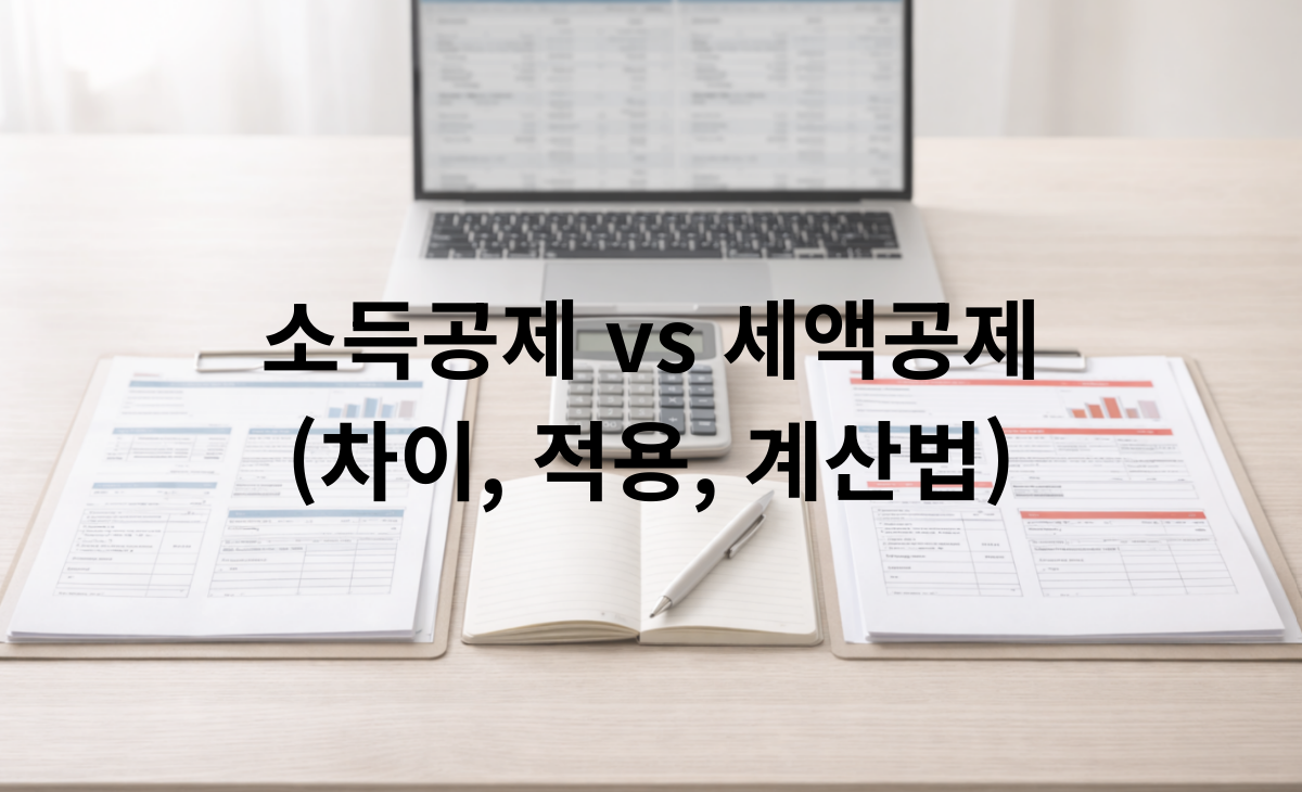 소득공제 vs 세액공제(차이, 적용, 계산법)