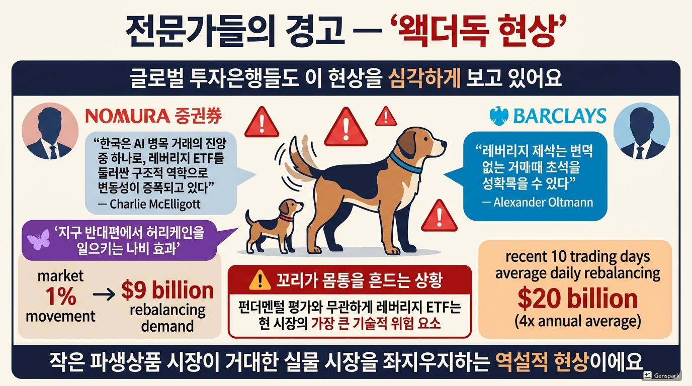 전문가들의 경고 — 왝더독 현상