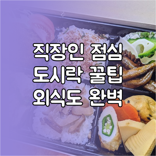 직장인 점심 도시락 영양 균형 전략과..
