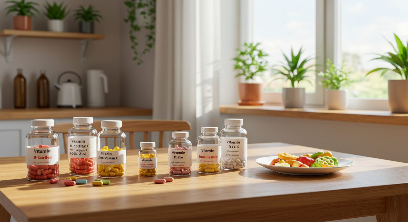 비타민 섭취 시간 효과 비교, 지용성 수용성 흡수 차이 설명 이미지