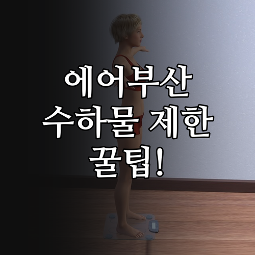 에어부산 위탁수하물 무게 제한과 추가..