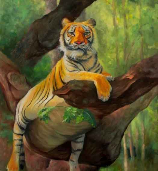 나무위의 호랑이
