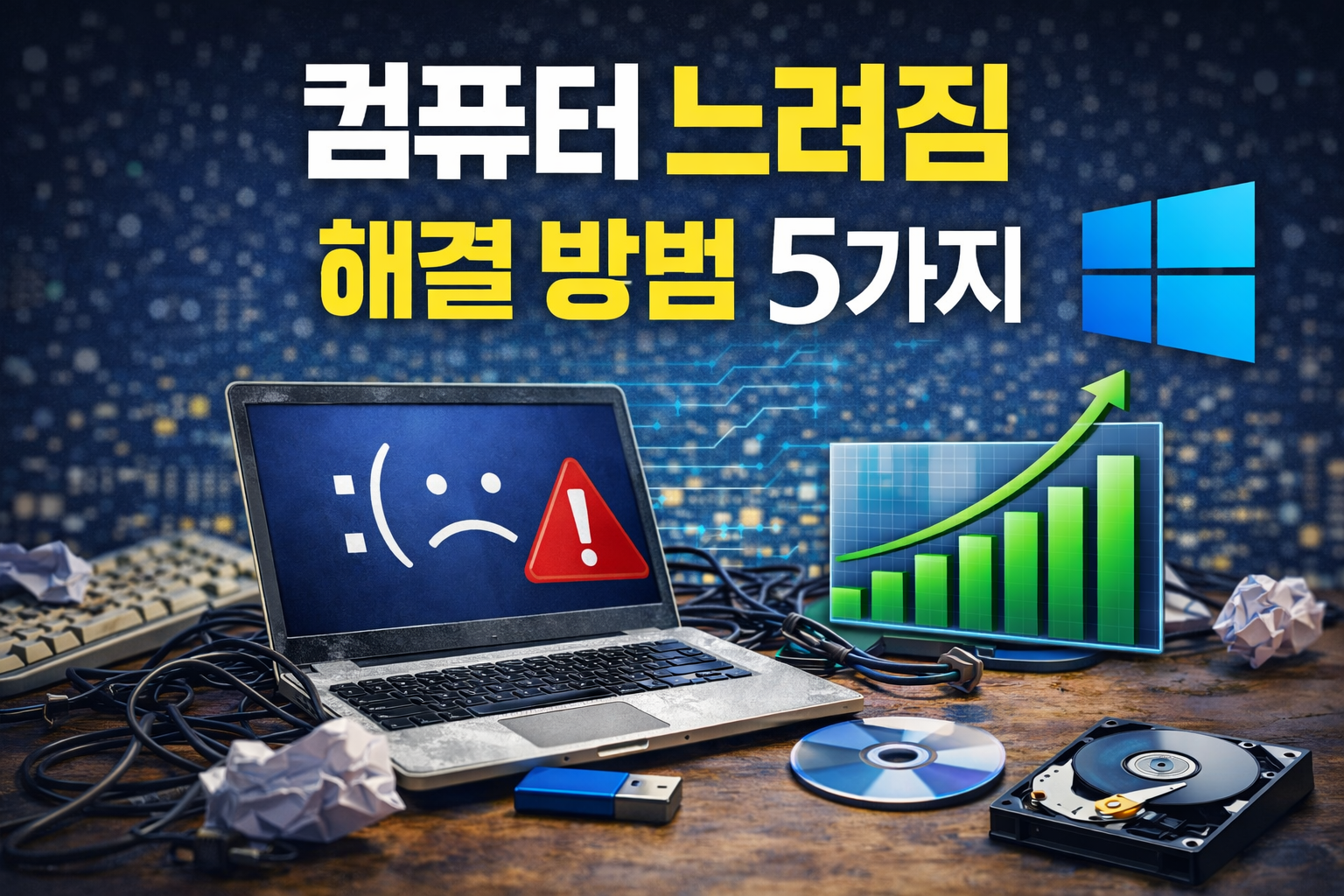 컴퓨터 느려짐 해결 방법 5가지