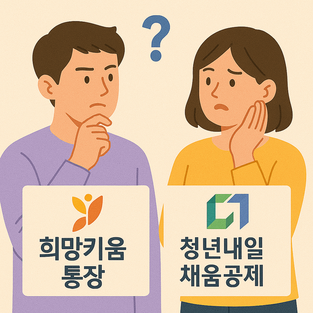 한국 청년 정책통장 완전 분석|희망키움통장 vs 청년내일채움공제 비교 (2025)