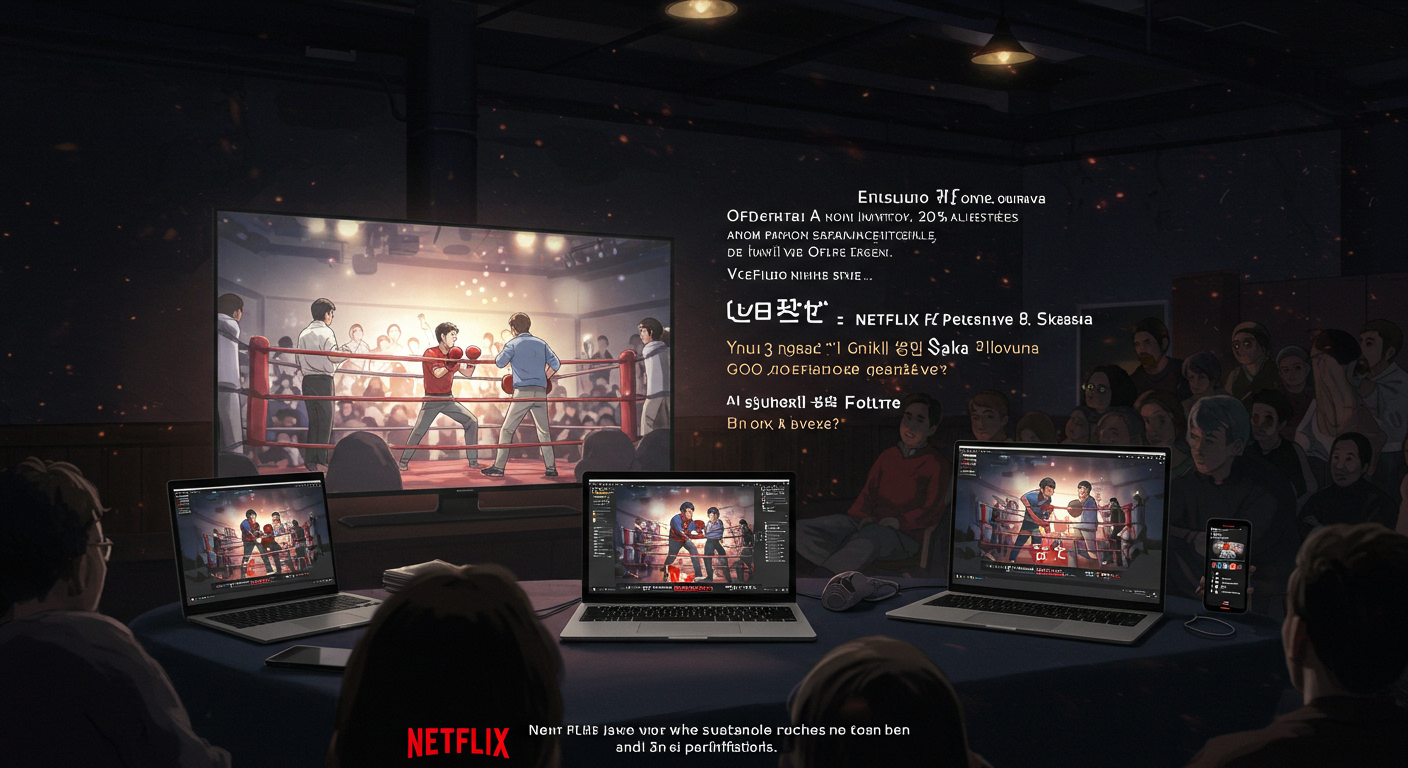 전 세계 시청자가 동시에 참여한 첫 넷플릭스 생중계 장면