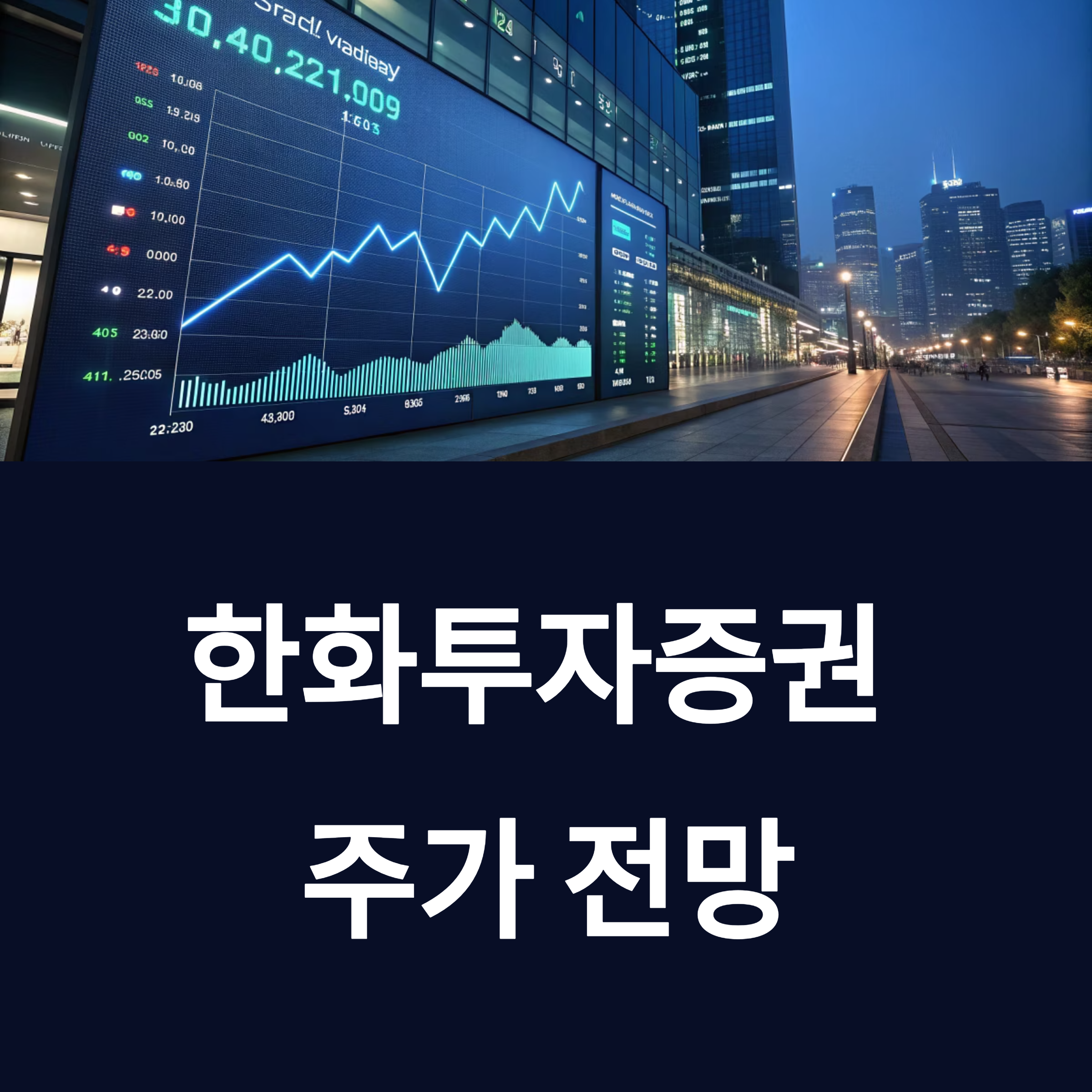 한화투자증권 주가 전망