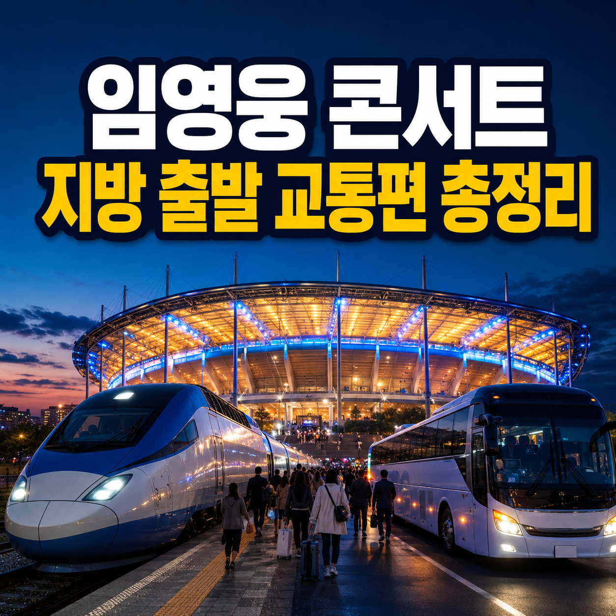 임영웅 콘서트 지방 출발 교통편 총정리|KTX·SRT·셔틀버스·숙박 선택법