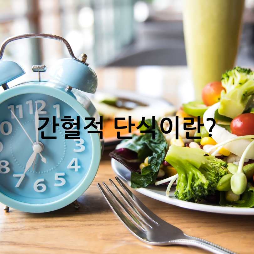 간헐적 단식 방법